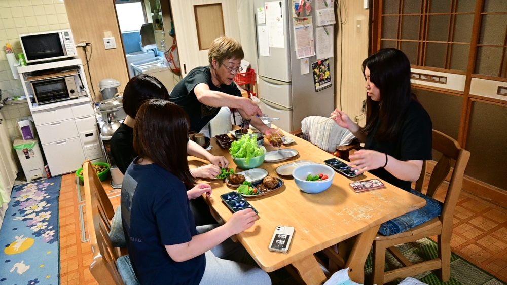 浜田医療センター付属看護学生が田舎ツーリズムの宿にて宿泊研修